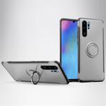 Magnetic 360 Degree Rotation Ring Holder Armor Protective Case for Huawei P30 Pro (Silver)