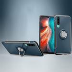 Magnetic 360 Degree Rotation Ring Holder Armor Protective Case for Huawei P30 (Navy Blue)