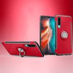 Magnetic 360 Degree Rotation Ring Holder Armor Protective Case for Huawei P30 (Red)