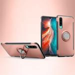 Magnetic 360 Degree Rotation Ring Holder Armor Protective Case for Huawei P30 (Rose Gold)
