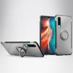 Magnetic 360 Degree Rotation Ring Holder Armor Protective Case for Huawei P30 (Silver)