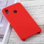 Solid Color Liquid Silicone Dropproof Protective Case for Huawei P20 Lite (Red)