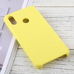 Solid Color Liquid Silicone Dropproof Protective Case for Huawei P20 Lite (Yellow)