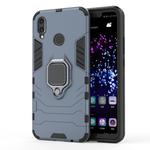 PC + TPU Shockproof Protective Case for Huawei Nova 3i, with Magnetic Ring Holder (Navy Blue)