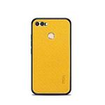 MOFI Cloth Surface + PC + TPU Case for Huawei Enjoy 7S(Yellow)