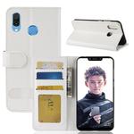 PU + TPU Crazy Horse Texture Horizontal Flip Leather Case for Huawei Honor Play, with Wallet & Holder & Card Slots (White)