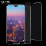 2 PCS for Huawei P20 0.26mm 9H Surface Hardness 2.5D Explosion-proof Tempered Glass Screen Film