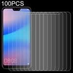 100 PCS for Huawei P20 Lite 0.26mm 9H Surface Hardness 2.5D Explosion-proof Tempered Glass Screen Film
