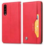 Knead Skin Texture Horizontal Flip Leather Case for Huawei P30, with Photo Frame & Holder & Card Slots & Wallet (Red)