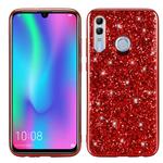 Glittery Powder Shockproof TPU Case for Huawei  Honor 10 Lite (Red)