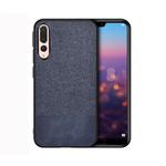 Shockproof Splicing PU + Cloth Protective Case for Huawei P20 Pro (Blue)