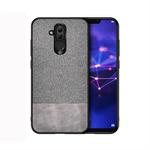 Shockproof Splicing PU + Cloth Protective Case for Huawei Mate 20 Lite (Grey)