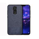 Shockproof Splicing PU + Cloth Protective Case for Huawei Mate 20 Lite (Blue)