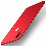 MOFI for  Huawei P20 Lite Frosted PC Ultra-thin Edge Fully Wrapped Protective Back Cover Case (Red)