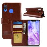 Crazy Horse Texture Horizontal Flip Leather Case for Huawei nova 3, with Wallet & Holder & Card Slots(Brown)