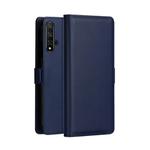 DZGOGO MILO Series PC + PU Horizontal Flip Leather Case for Huawei Honor 20, with Holder & Card Slot & Wallet (Blue)