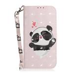 Heart Panda Pattern 3D Coloured Drawing Horizontal Flip Leather Case for Huawei P30 Pro, with Holder & Card Slots & Wallet