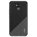 MOFI Shockproof TPU + PC + Cloth Pasted Case for Huawei Mate 20 Lite(Black)