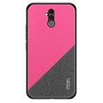 MOFI Shockproof TPU + PC + Cloth Pasted Case for Huawei Mate 20 Lite(Rose Red)