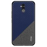 MOFI Shockproof TPU + PC + Cloth Pasted Case for Huawei Mate 20 Lite(Blue)