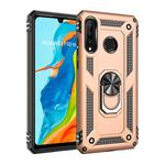 Armor Shockproof TPU + PC Protective Case for Huawei P30 Lite, with 360 Degree Rotation Holder (Gold)