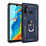 Armor Shockproof TPU + PC Protective Case for Huawei P30 Lite, with 360 Degree Rotation Holder (Blue)
