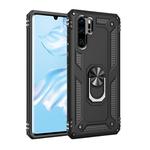Armor Shockproof TPU + PC Protective Case for Huawei P30 Pro, with 360 Degree Rotation Holder (Black)