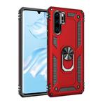 Armor Shockproof TPU + PC Protective Case for Huawei P30 Pro, with 360 Degree Rotation Holder (Red)