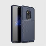 Beetle Shape Carbon Fiber Texture Shockproof TPU Case for Huawei Mate 20(Blue)