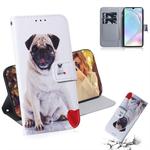 Pug Pattern Coloured Drawing Horizontal Flip Leather Case for Huawei P30, with Holder & Card Slots & Wallet