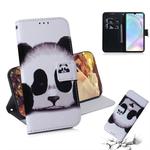 Panda Pattern Coloured Drawing Horizontal Flip Leather Case for Huawei P30, with Holder & Card Slots & Wallet