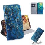 Apricot Flower Pattern Coloured Drawing Horizontal Flip Leather Case for Huawei Mate 20, with Holder & Card Slots & Wallet