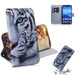 Tiger Pattern Coloured Drawing Horizontal Flip Leather Case for Huawei Mate 20 Lite, with Holder & Card Slots & Wallet