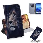 Lion Pattern Coloured Drawing Horizontal Flip Leather Case for Huawei Mate 20 Lite, with Holder & Card Slots & Wallet