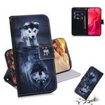 Wolf and Dog Pattern Coloured Drawing Horizontal Flip Leather Case for Huawei Nova 4, with Holder & Card Slots & Wallet