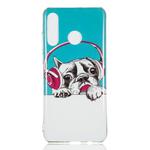 Headphone Puppy Pattern Noctilucent TPU Soft Case for Huawei P30 Lite