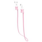 Silicone Anti-lost String for Huawei Honor FlyPods / FlyPods Pro / FreeBuds2 / FreeBuds2 Pro, Cable Length: 68cm(Pink)