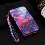 3D Color Lattice Pattern Colored Drawing Horizontal Flip Leather Case for Huawei P30 Pro, with Holder & Card Slots & Wallet & Lanyard