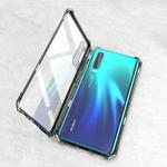 Ultra Slim Magnetic Tempered Glass Magnet Flip Case for Huawei P30 Pro (Black)