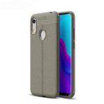 Litchi Texture TPU Shockproof Case for Huawei Honor 8A (Grey)