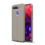 Litchi Texture TPU Shockproof Case for Huawei Honor V20(Grey)