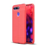 Litchi Texture TPU Shockproof Case for Huawei Honor V20(Red)