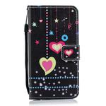 Colorful Heart Pattern Horizontal Flip Leather Case for Huawei Y7 (2019), with Holder & Card Slots & Wallet