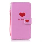Heart Pattern Horizontal Flip Leather Case for Huawei Enjoy 9, with Holder & Card Slots & Wallet