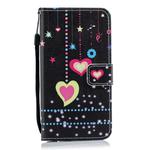 Colorful Heart Pattern Horizontal Flip Leather Case for Huawei Enjoy 9, with Holder & Card Slots & Wallet