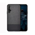 Shockproof Splicing PU + Cloth Protective Case for Huawei Honor View 20 (Black)