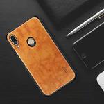 MOFI PC+TPU+PU Leather Case for Huawei nova 3i (Light Brown)