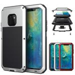 Tank Waterproof Dustproof Shockproof Aluminum Alloy + Silicone Case for Huawei Mate 20 Pro (Silver)