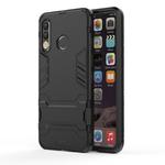 Shockproof PC + TPU Case for Huawei P30 Lite, with Holder(Black)