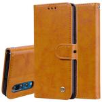 Business Style Oil Wax Texture Horizontal Flip Leather Case for Huawei P30, with Holder & Card Slots & Wallet (Brown)